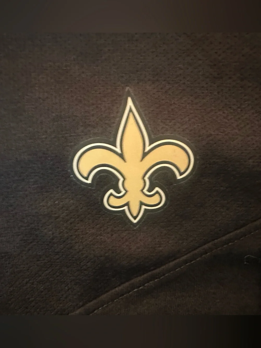 Nike Men Dri Fit New Orleans Saints Long Sleeve Black Shirt Sz Medium - Picture 3 of 8